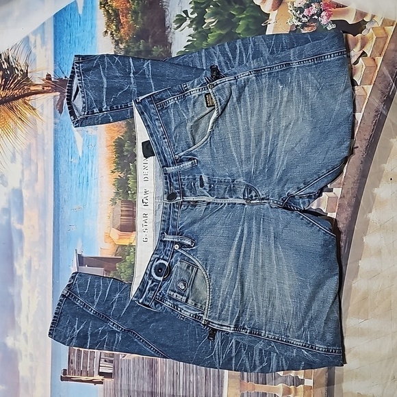 G-Star Raw Denim Tapered Jeans Size 34x32 - Picture 1 of 10